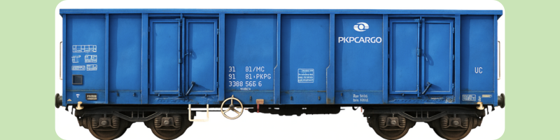 Wagon towarowy "Niebieski PKP Cargo"