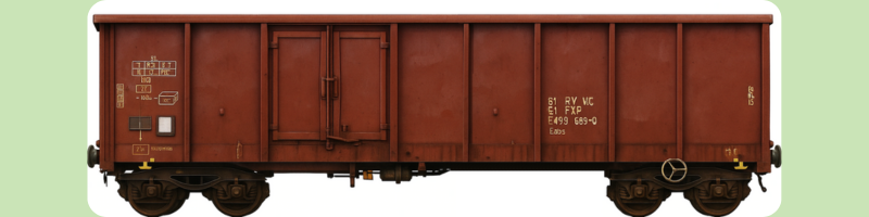 Wagon towarowy "Brązowy PKP"