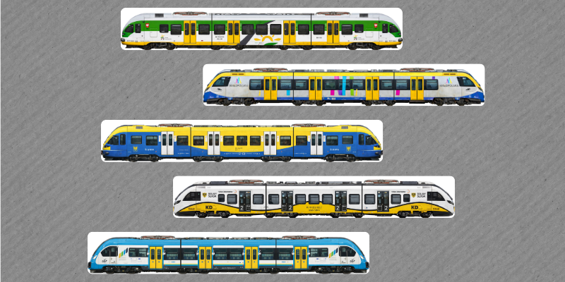 Nowoczesne EZT 5 szt.