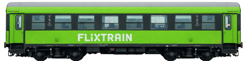 FlixTrain wagon zmodernizowany 2 klasa