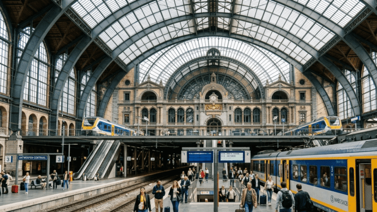 Antwerpen Centraal w Belgii – jeden z najpiękniejszych dworców kolejowych w Europie