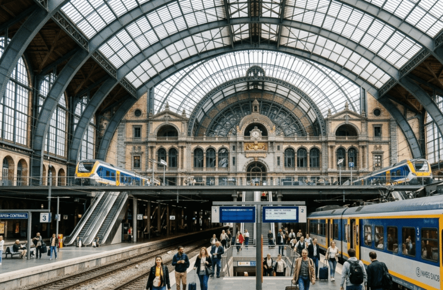 Antwerpen Centraal w Belgii – jeden z najpiękniejszych dworców kolejowych w Europie